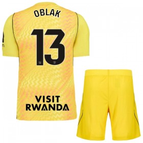 Günstige Fußballtrikots Atlético Madrid Oblak 13 Torwart Kinder 2026-27 Gelbe Kurzarm