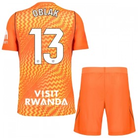 Günstige Fußballtrikots Atlético Madrid Oblak 13 Torwart Kinder 2026-27 Orange Kurzarm