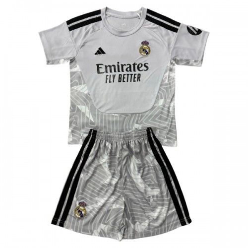 Günstige Fußballtrikots Real Madrid Torwart Kinder 2026-27 Graue Kurzarm Günstige Fußballtrikots Real Madrid Torwart Kinder 2026-27 Graue Kurzarm