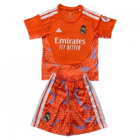 Günstige Fußballtrikots Real Madrid Torwart Kinder 2026-27 Orange Kurzarm