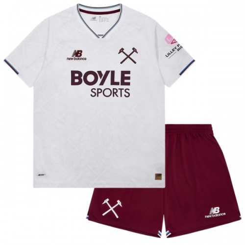 Günstige Fußballtrikots West Ham United Kinder Auswärtstrikot 2026-27 Kurzarm Günstige Fußballtrikots West Ham United Kinder Auswärtstrikot 2026-27 Kurzarm