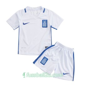 Günstige Fußballtrikots Griechenland Kinder Heimtrikot 2016/17 Kurzarm